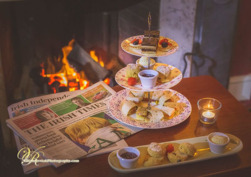 Coffee and Scones by the Fire at the Abbey