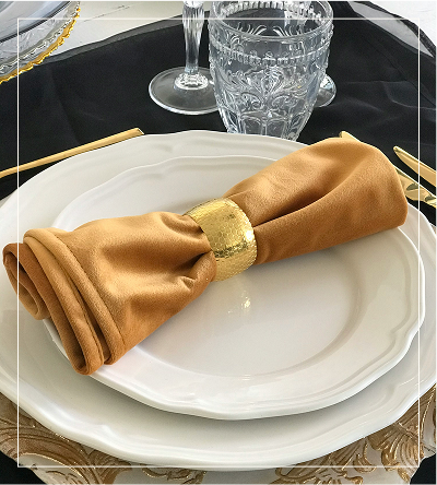 A plate with a table setting