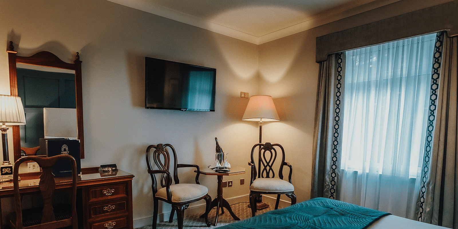 Stylish room interior with comfortable furniture