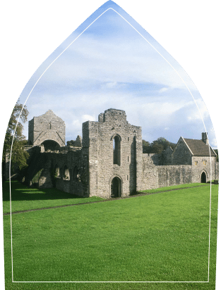 Boyle Abbey Roscommon on a sunny day